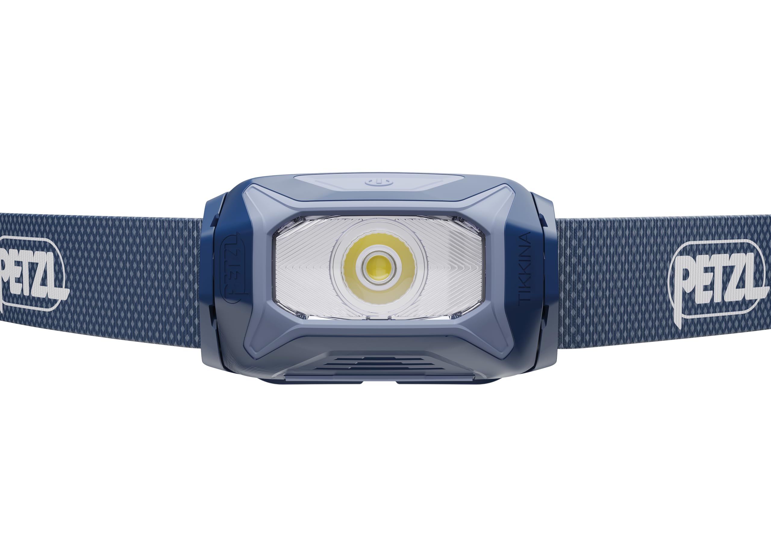 PETZL TIKKINA side tilt detail highlighting adjustable aiming benefit