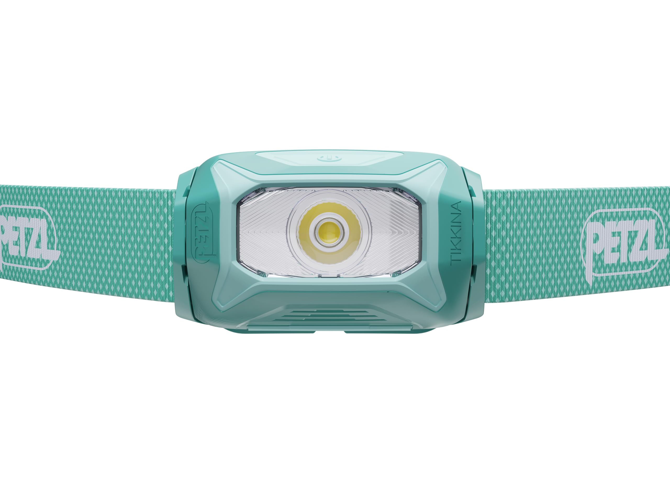 PETZL TIKKINA side tilt detail displaying adjustable plate for precise aiming