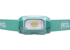 PETZL TIKKINA side tilt detail displaying adjustable plate for precise aiming