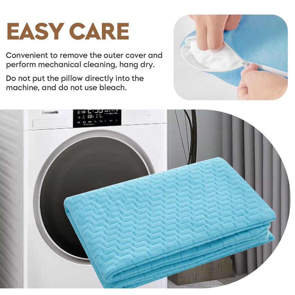 PEUJEW compressed pillow in travel bag demonstrating portability benefit