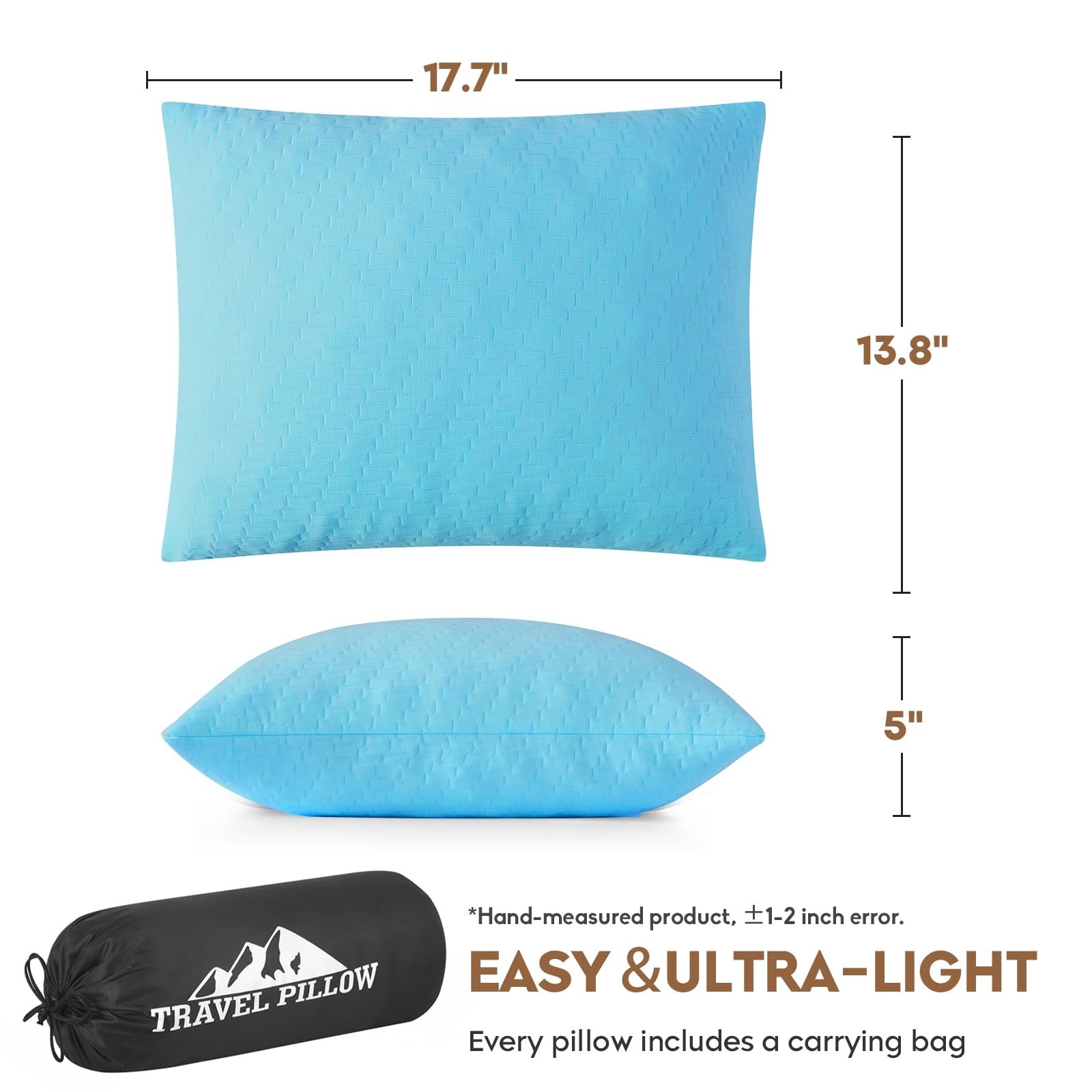 PEUJEW shredded memory foam detail showing moldable fill for support benefit