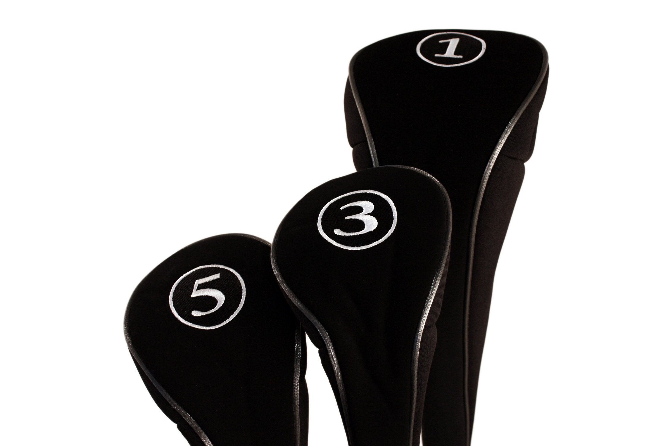 PGC front view of black zipper headcover showing full coverage and protection