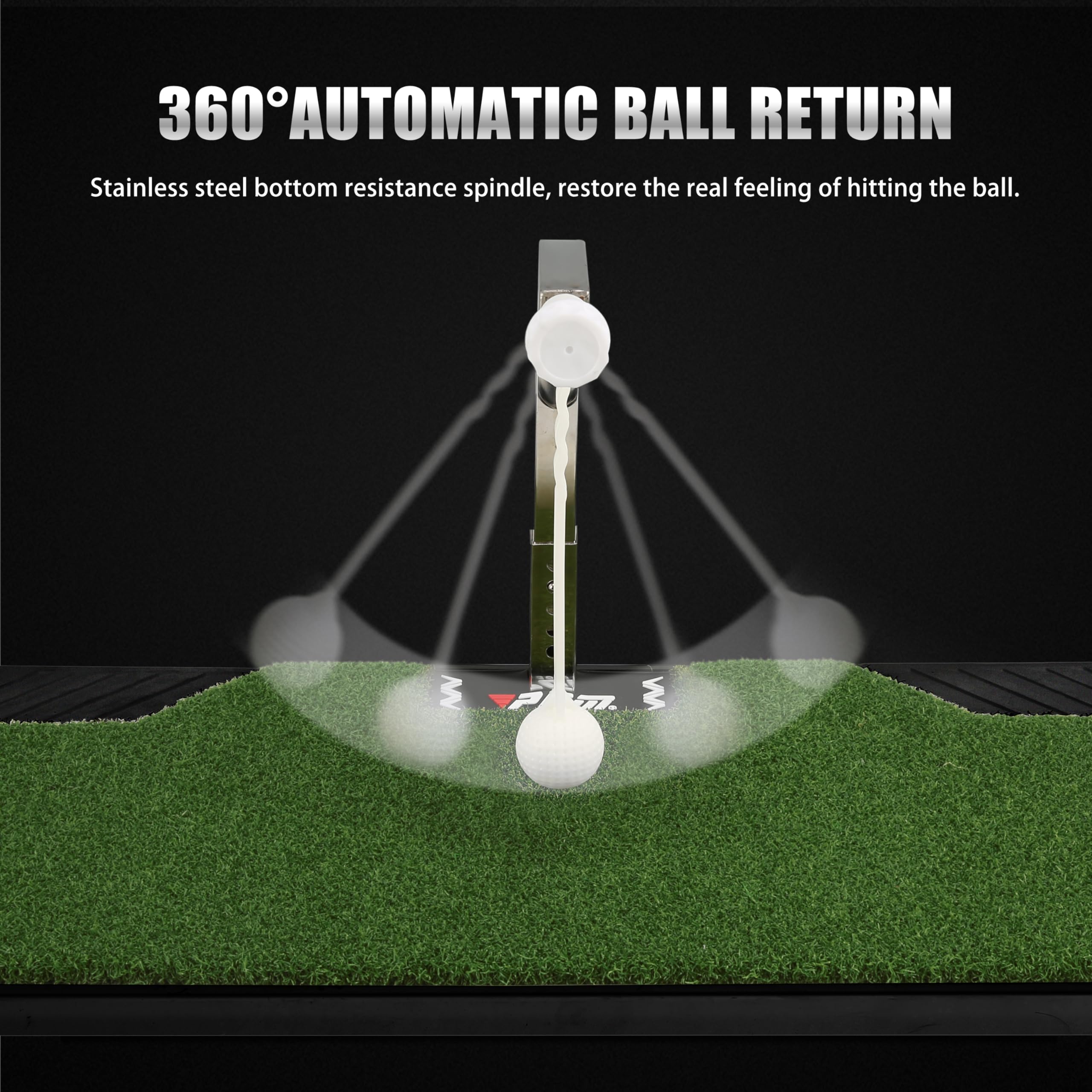 PGM alignment ball mid-flight helping judge distance and trajectory