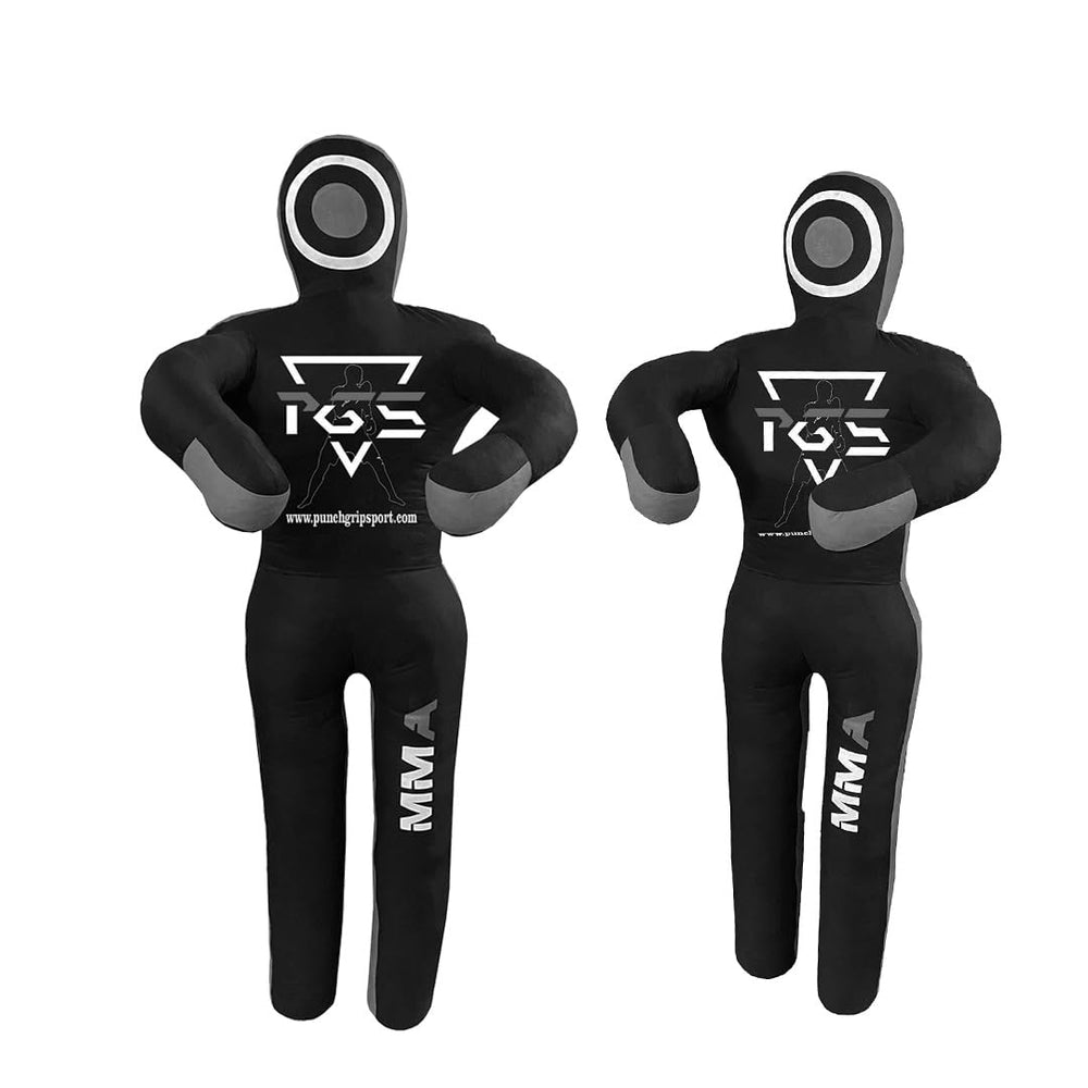 PGS grappling dummy in gym lifestyle setup showing practical home training