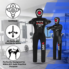 PGS grappling dummy partially filled to show customizable weight and feel