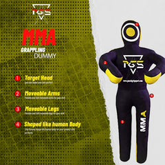 PGS dummy filled example demonstrating customized weight and realistic training feel