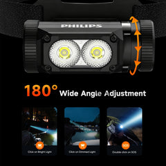 PHILIPS SFL3255 adjustable headband displayed for stable comfortable fit