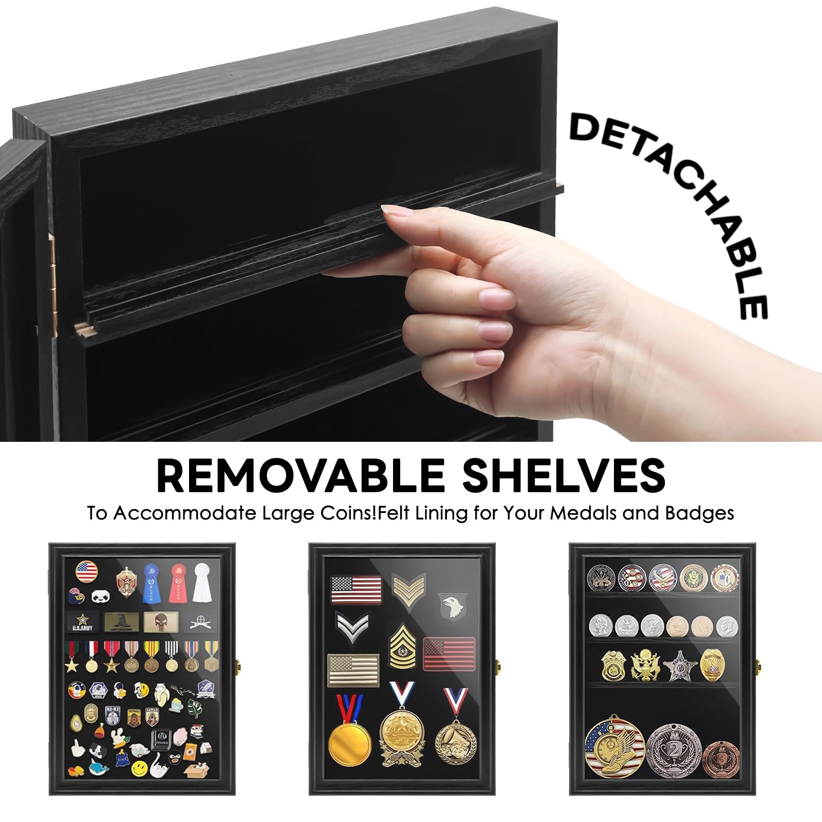PiaoHao open lockable acrylic door protecting collection from dust and light