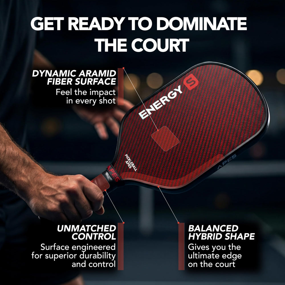 Pickleball Apes cushioned leather grip closeup showing texture benefit: reduced vibration