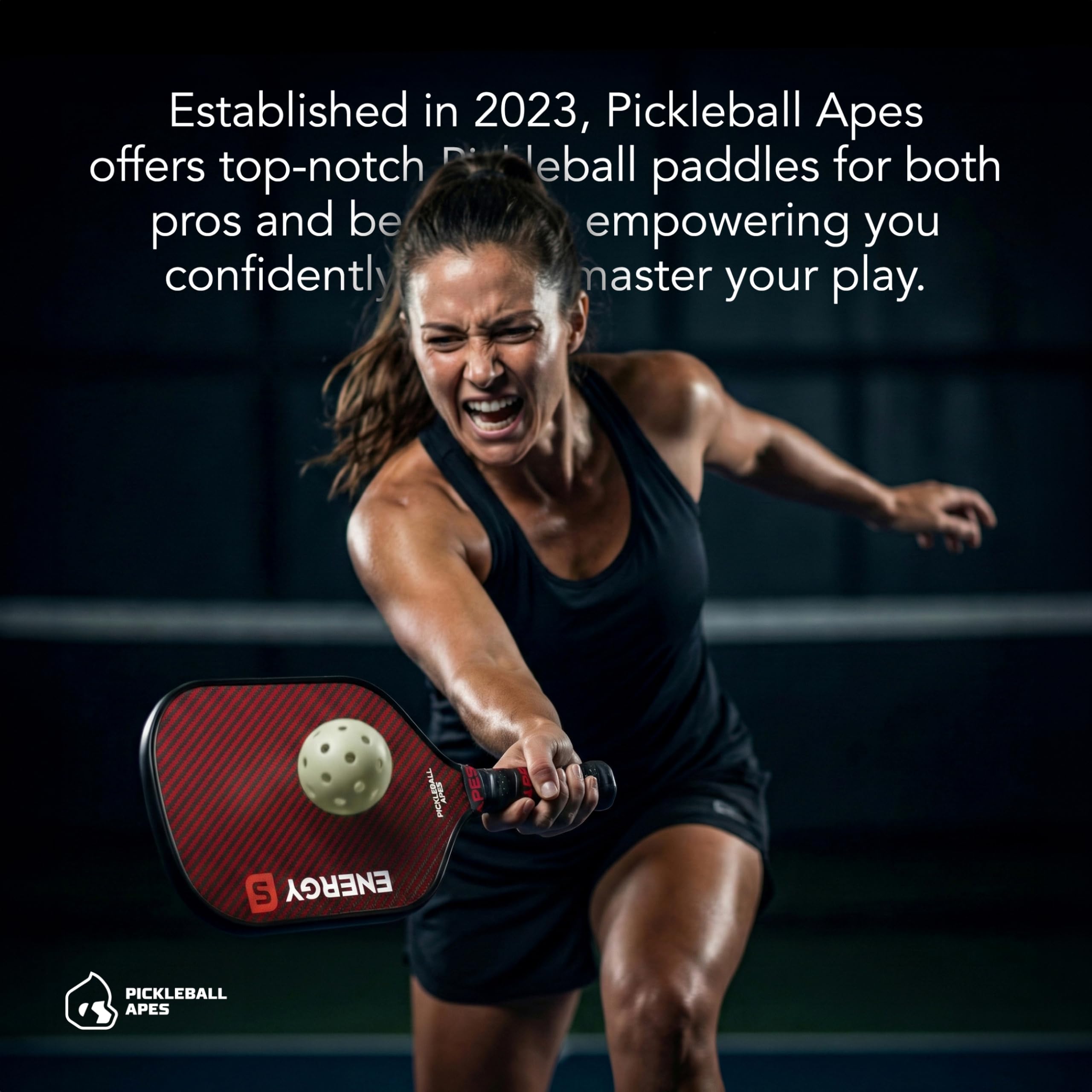 Pickleball Apes paddle with cover in lifestyle scene showing protection benefit: travel-ready
