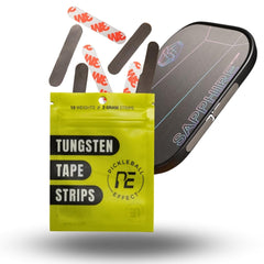 Pickleball Effect front packaging showing ten 2g tungsten strips benefit consistent tuning