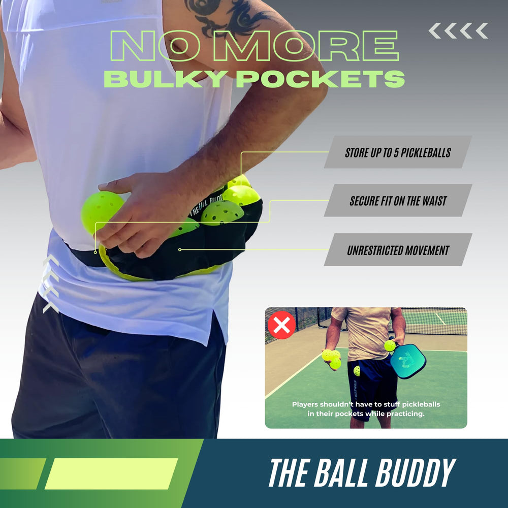 PickleProGear clip detail on waistband for secure hands-free access