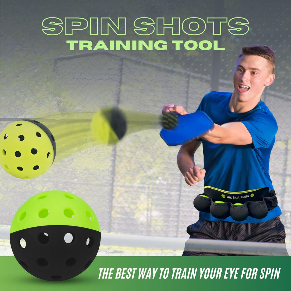 PickleProGear balls in motion demonstrating spin visibility for better feedback