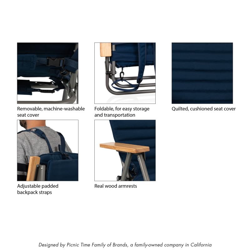 PICNIC TIME washable cover care tag close-up showing machine-washable convenience