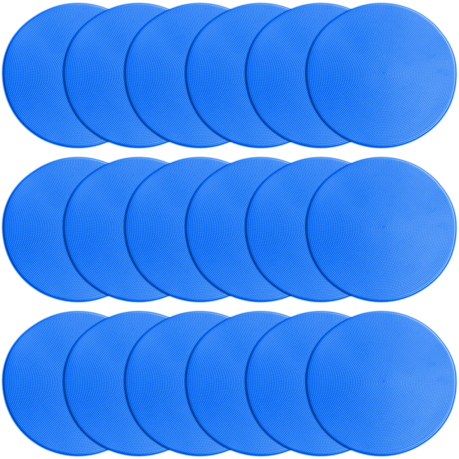 PIKZH front view of 12 blue spot markers showing compact storage and portability