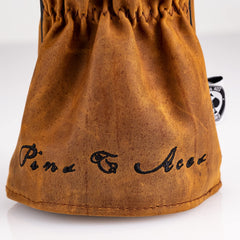 Pins & Aces embroidered flag detail emphasizing patriotic styling and refined stitching