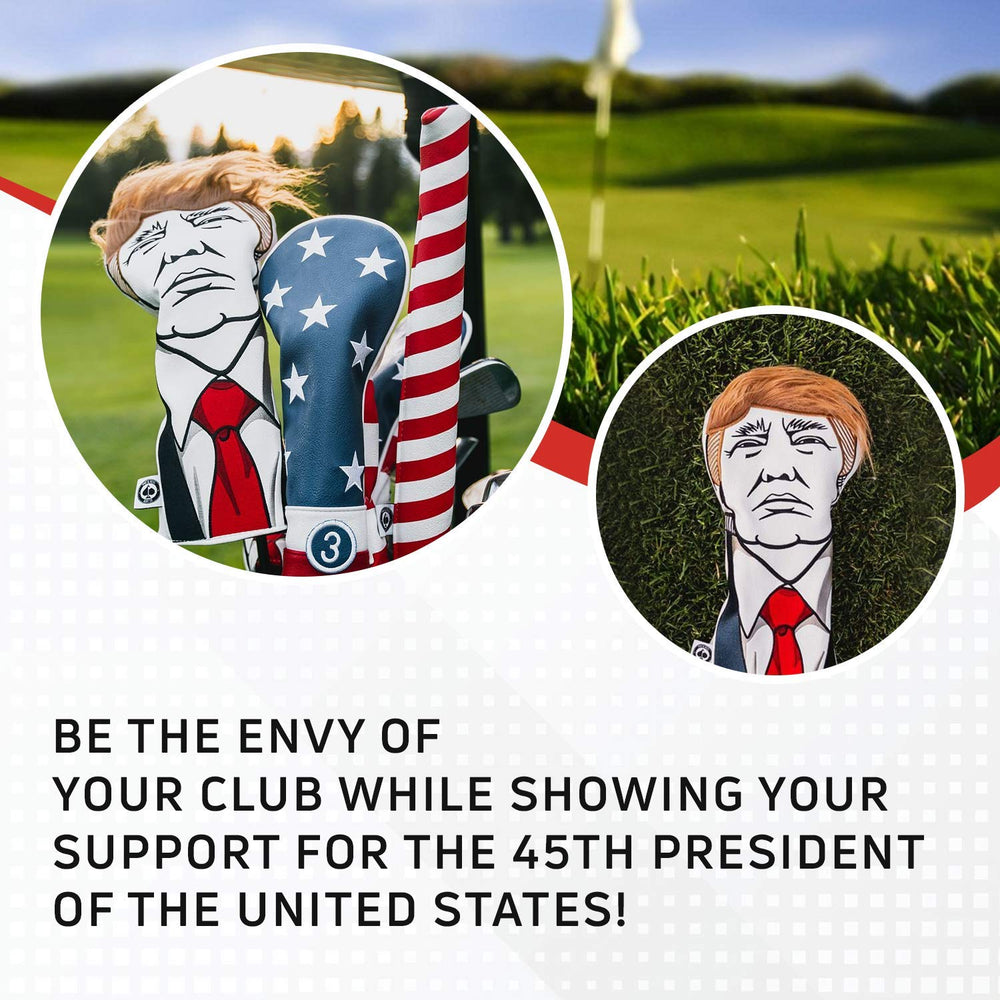 Pins & Aces headcover in a golf bag showing fit and size comparison benefit