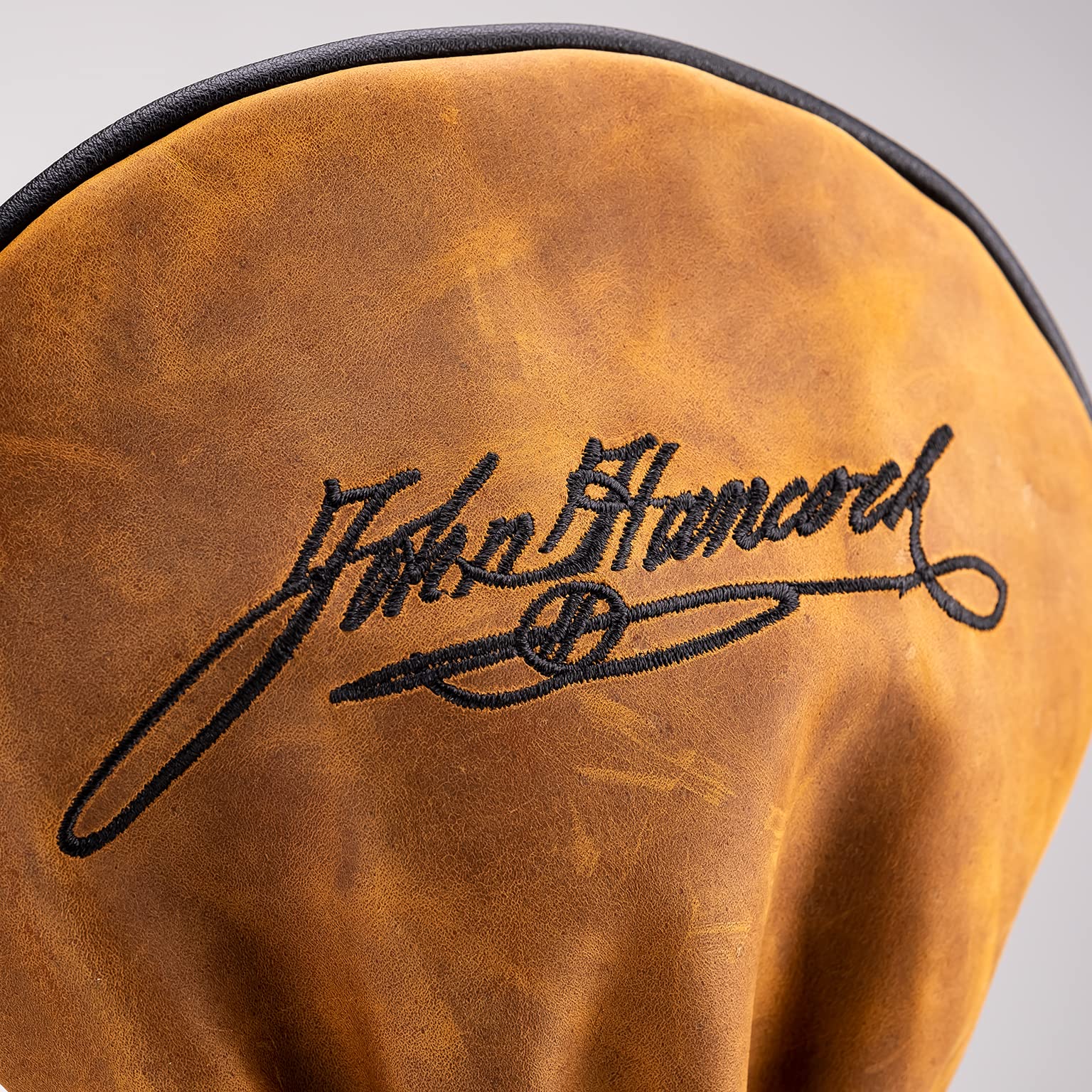 Pins & Aces close-up of leather texture highlighting handcrafted quality and durability