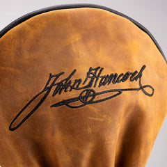 Pins & Aces close-up of leather texture highlighting handcrafted quality and durability