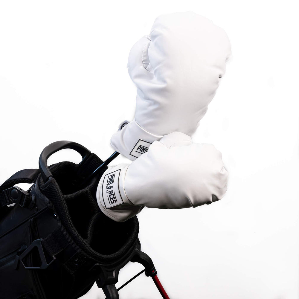 Pins & Aces lifestyle shot on golf bag helping identify your clubs quickly