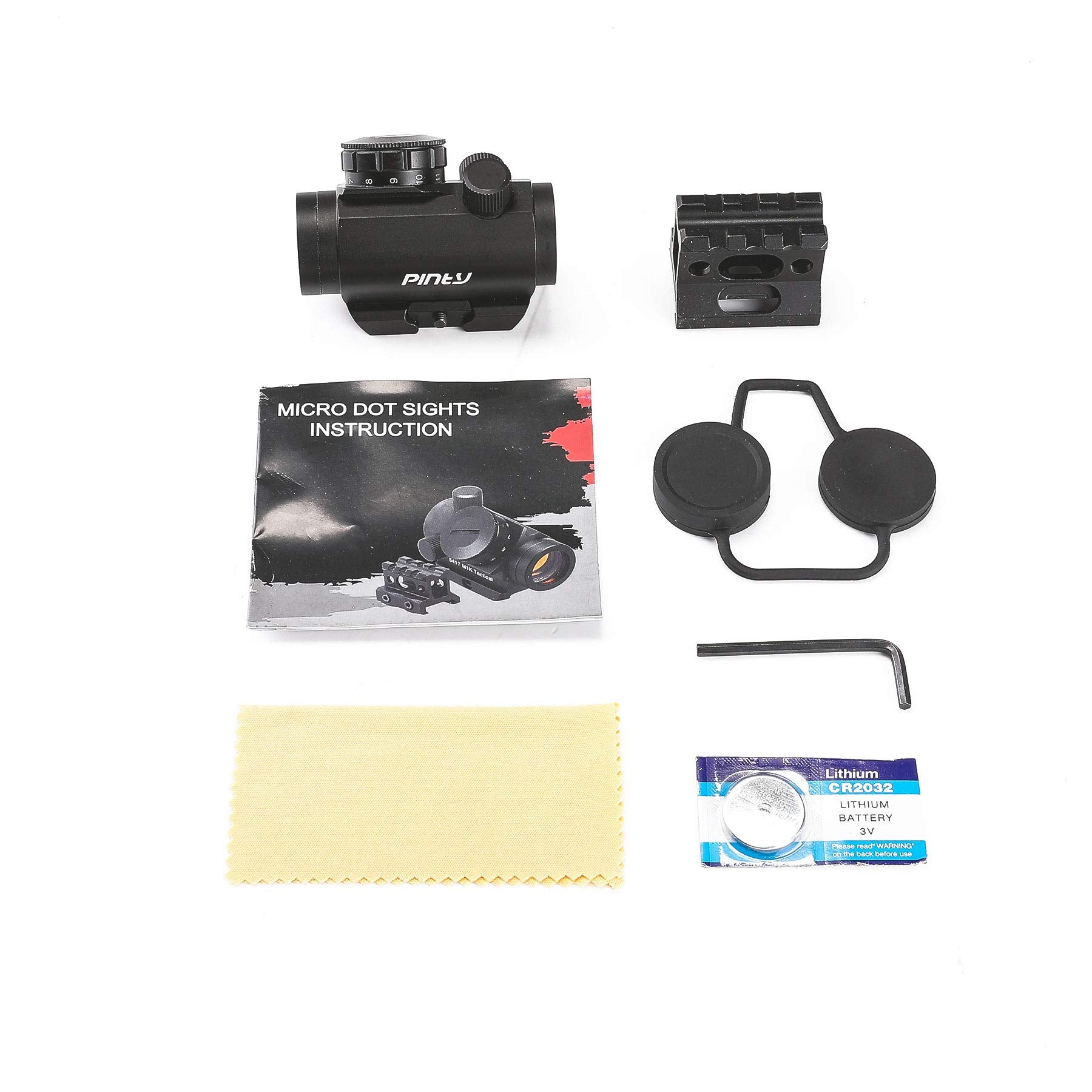 Pinty lens covers and tools included for protection and easy setup