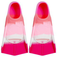 pippia front view of short blade fins showing streamlined training design and comfort