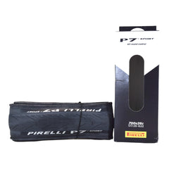 Pirelli P7 Sport front view showing tire profile and all-round design benefits