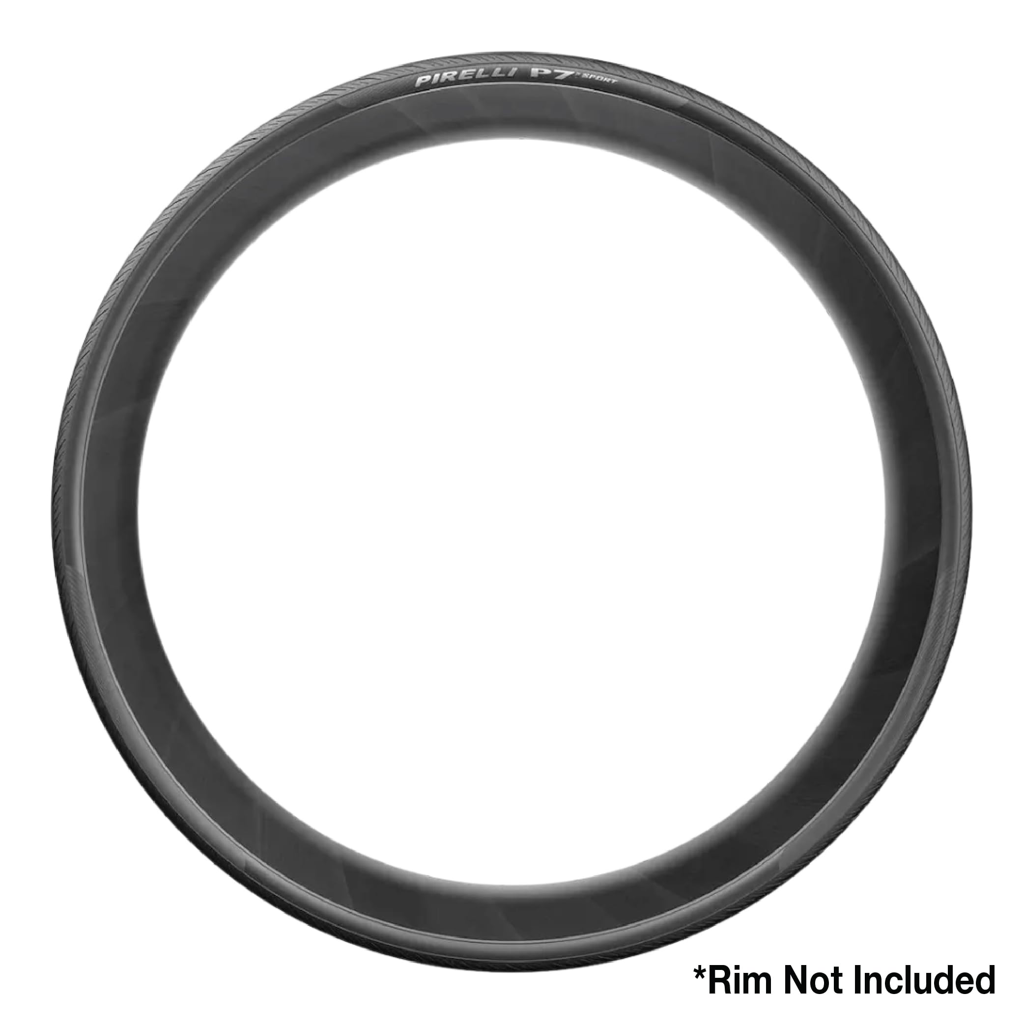 Close-up of TechBELT label on Pirelli tire displaying reinforced casing advantage