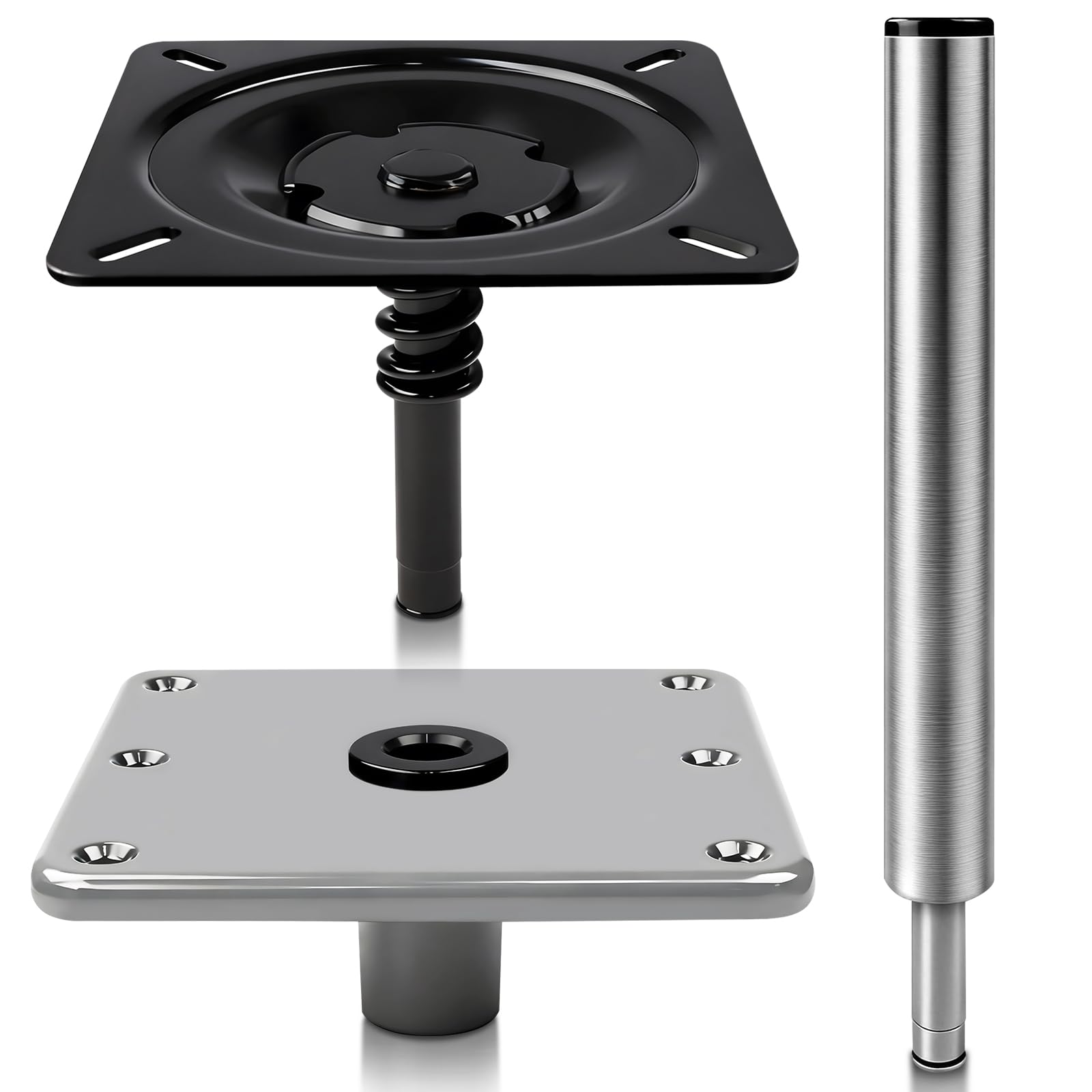 Pirjeco front view base plate showing compact footprint and stability