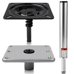 Pirjeco front view of 7x7 base plate showing secure deck fit and durability