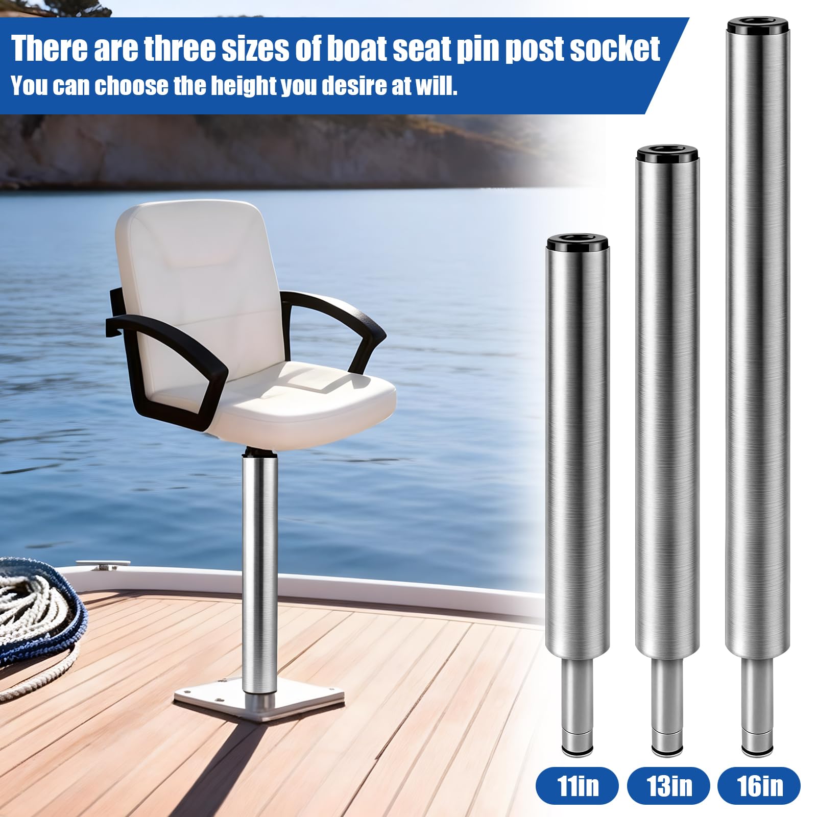 Pirjeco mounted on boat deck showing real-world seating placement
