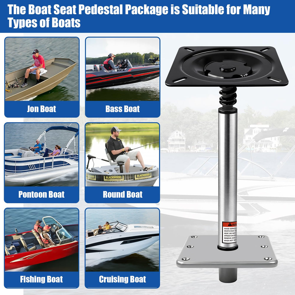 Pirjeco installed seat on pontoon demonstrating stable fishing position