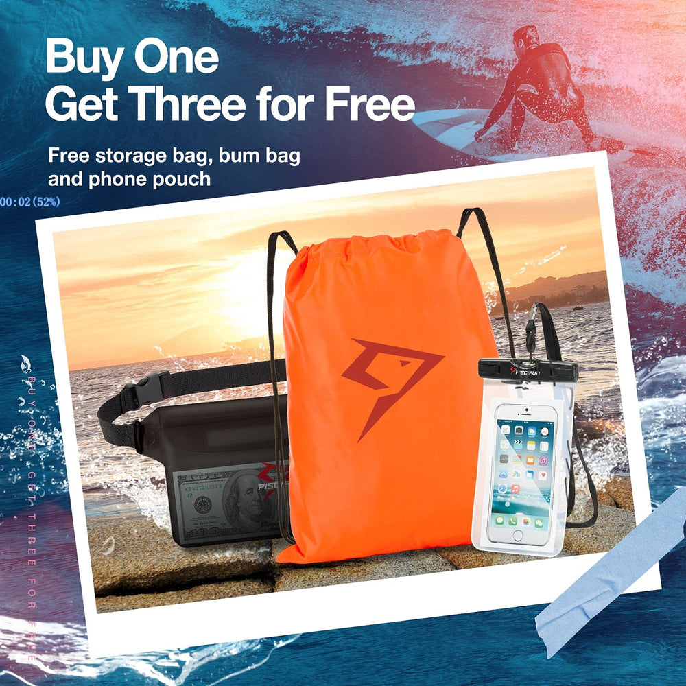 Piscifun detachable waist pouch worn for fast access to keys and snacks
