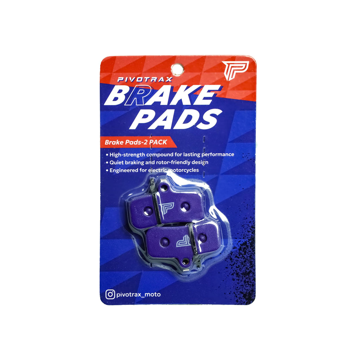 PIVOTRAX front brake pad showing fit and reliable stopping power