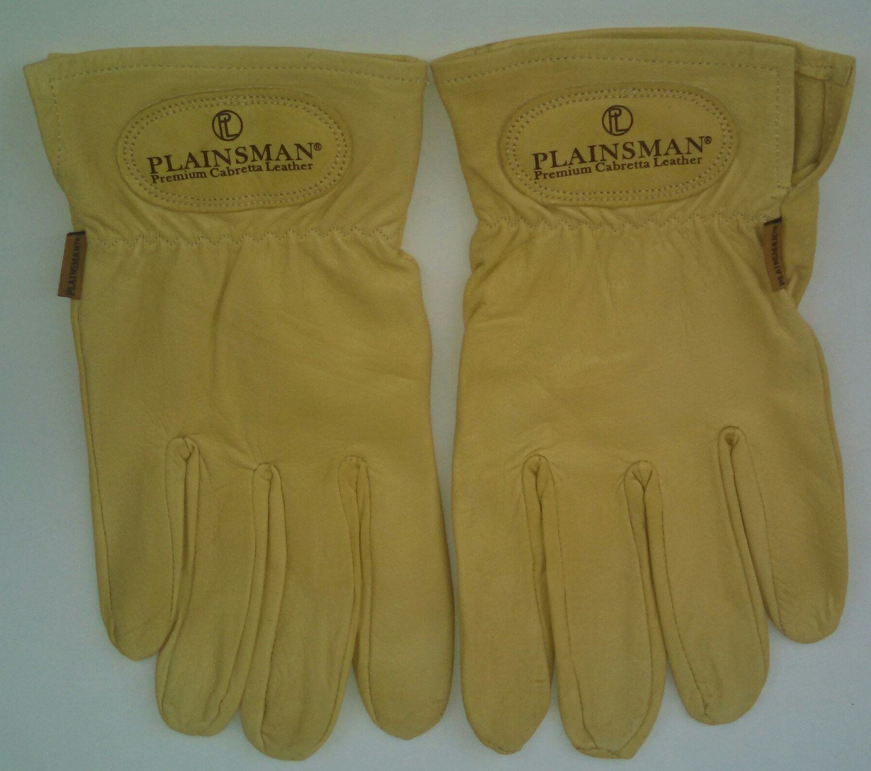 Plainsman close-up of Cabretta leather palm highlighting reinforcement and durability