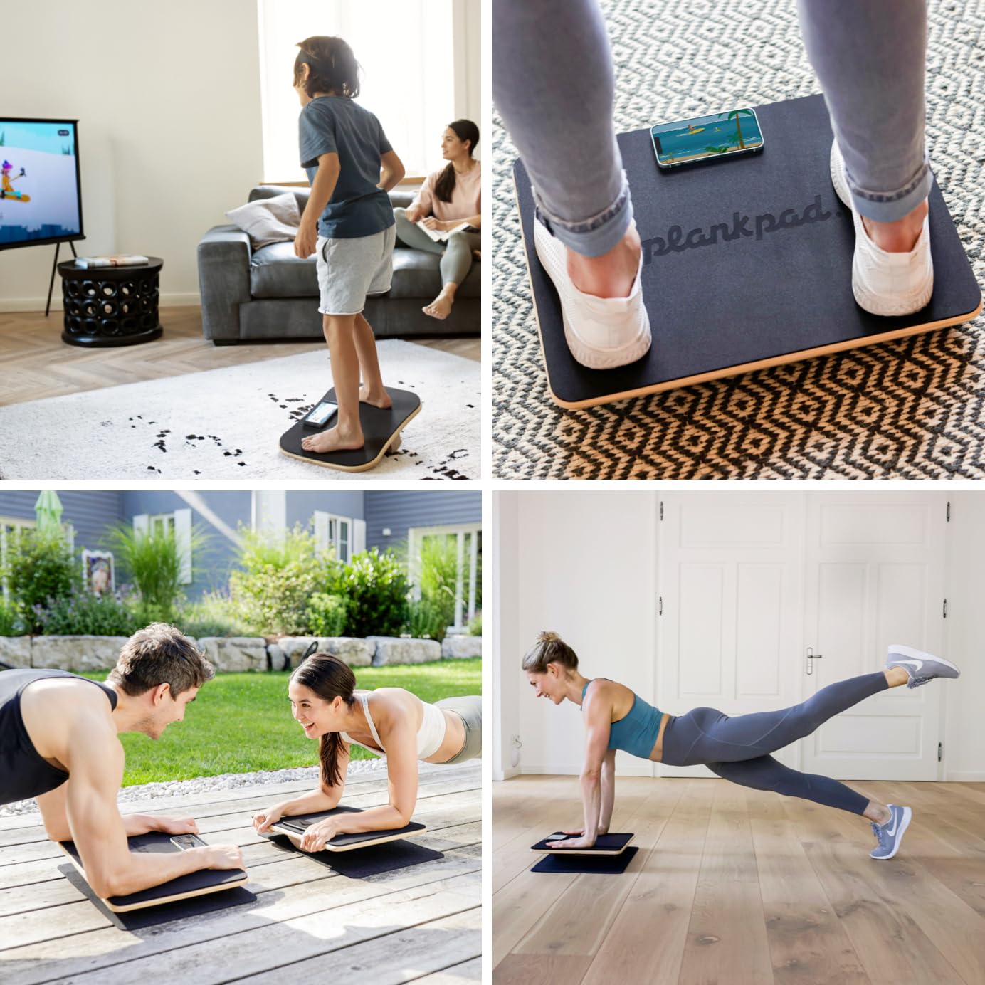 plankpad PRO accessories laid out including extra mat and floor protector