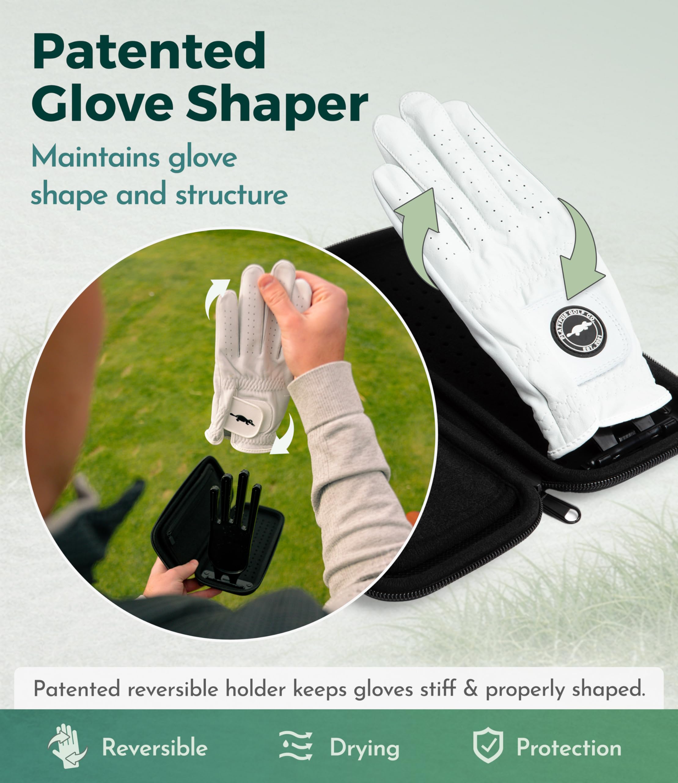 Platypus Golf Co. durable structured nylon texture detail for long-lasting protection
