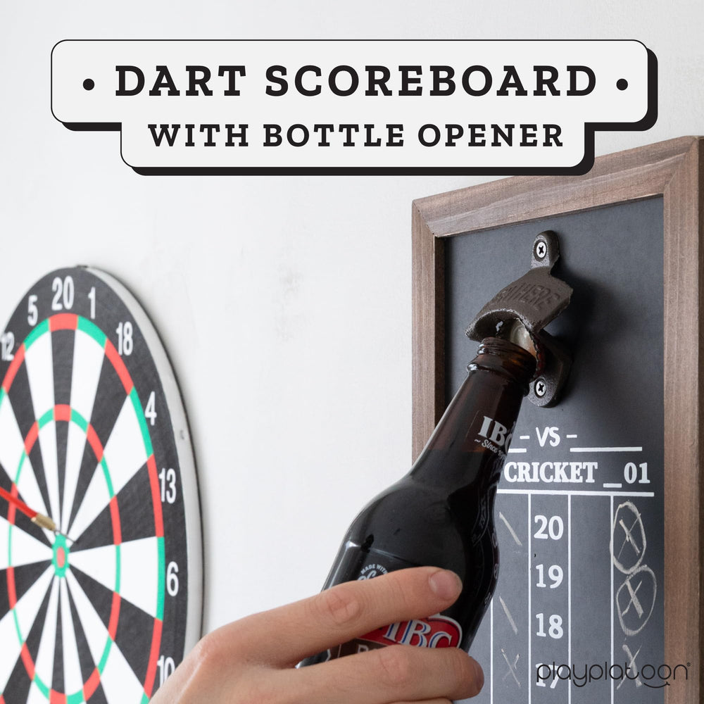 Play Platoon metal bottle opener integrated into frame offering convenient drink access during games