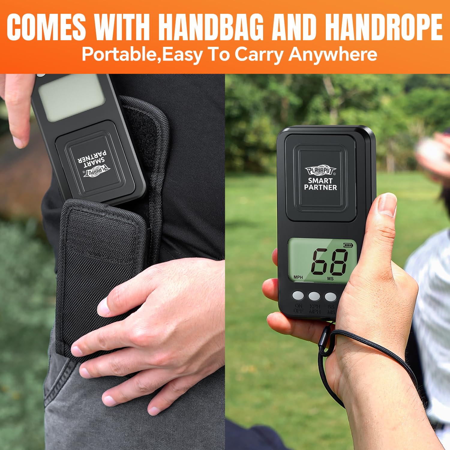 PLAYAPUT radar on baseball field capturing pitch speed during practice