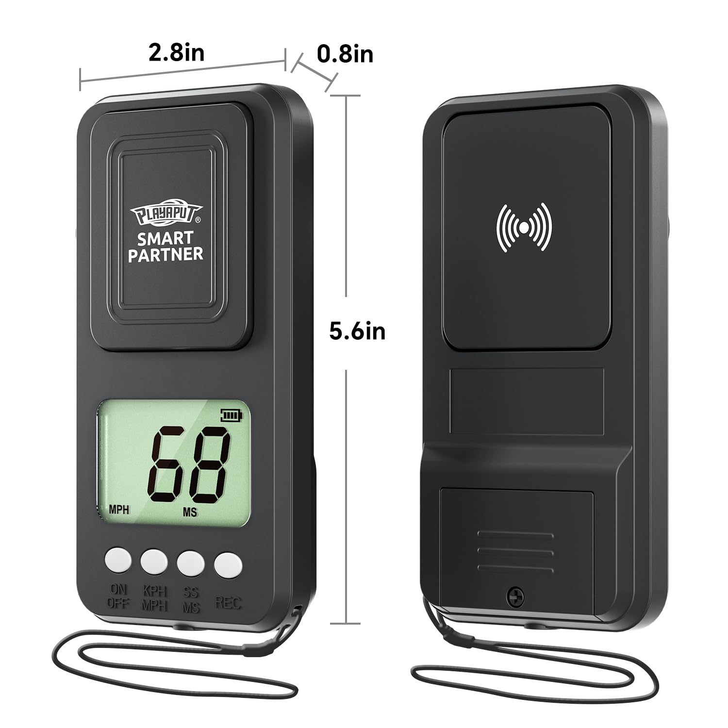 PLAYAPUT radar side profile highlighting compact handheld design for portability