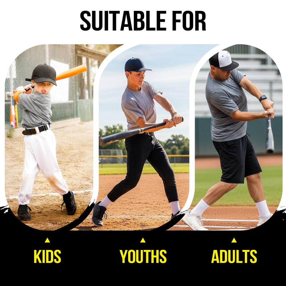 PLAYAPUT next to a baseball bat showing scale and portable convenience