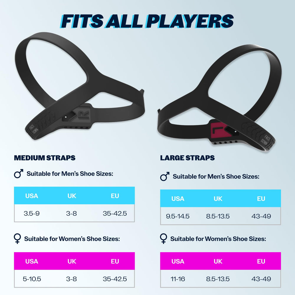 Playermaker CITYPLAY two sensors side-by-side showing left-right foot analysis advantage