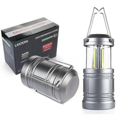 Ploarnovo lantern hanging inside tent providing bright dependable light