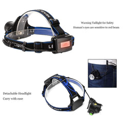 Ploarnovo worn on a hiker illustrating hands-free bright illumination