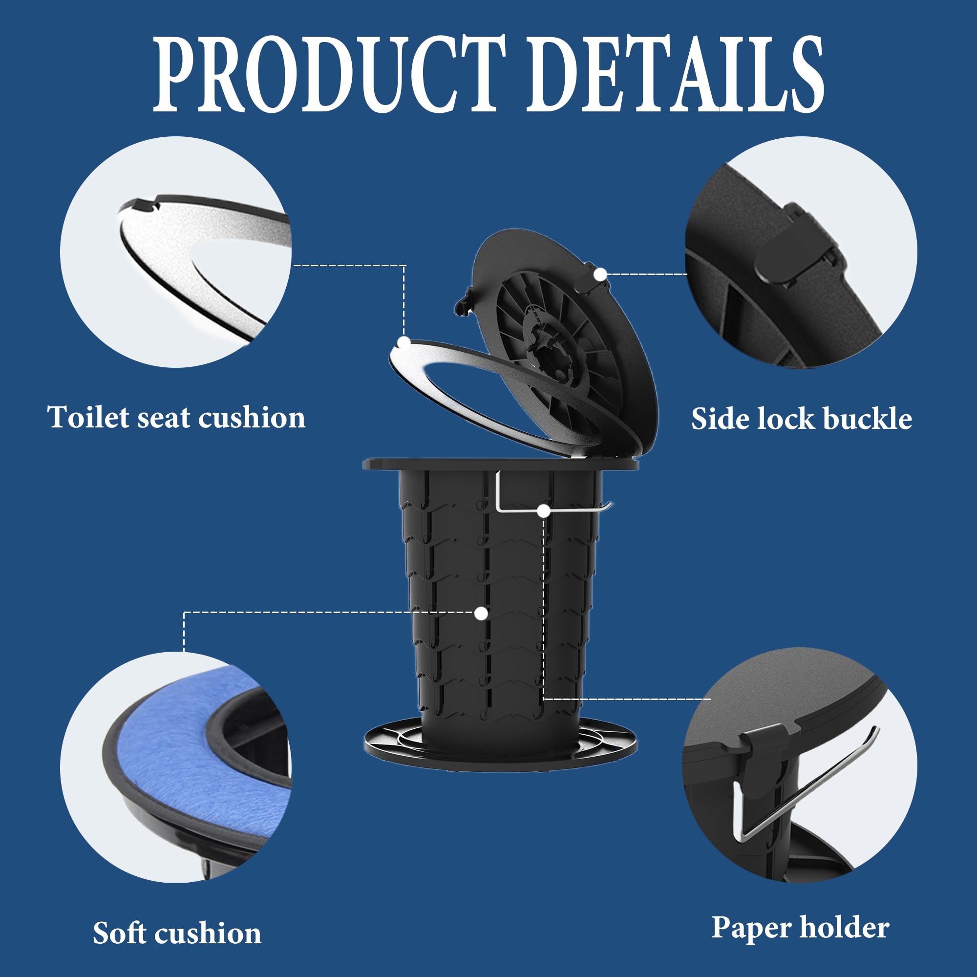 PLOGGING portable toilet inside tent for hygienic camping solution