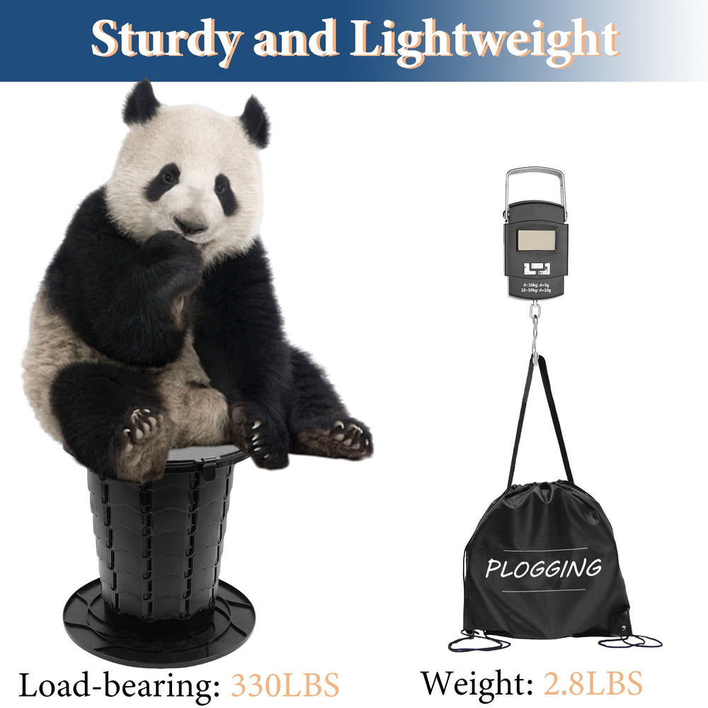 PLOGGING lid used as stool showing versatile multifunction use