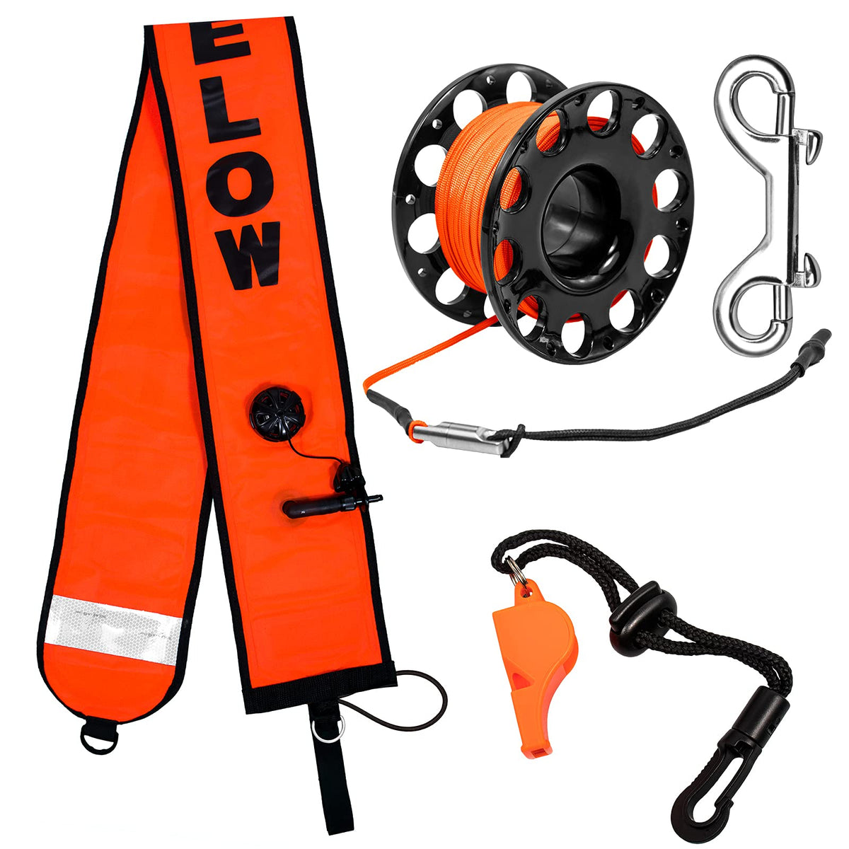 Pluzluce SMB front view showing high-visibility tube and markings for quick location