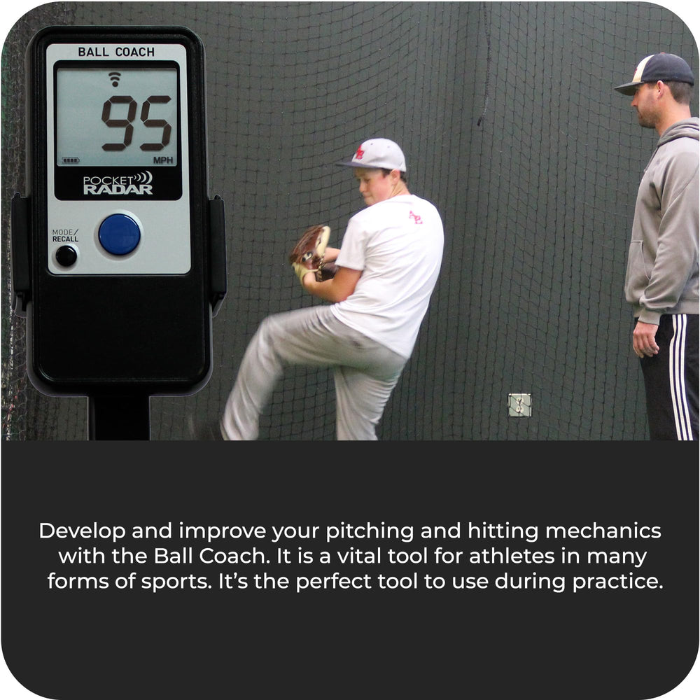 Open Koah case with customizable foam holding Pocket Radar securely