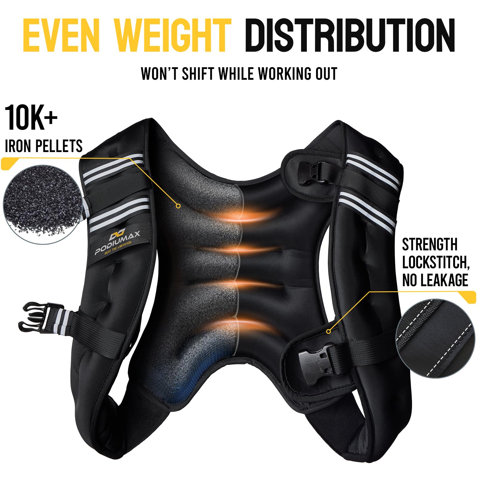PodiuMax removable phone pocket beside vest for easy-access storage benefit