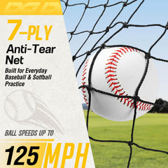 PodiuMax L-Screen assembled on a baseball field providing reliable pitcher safety